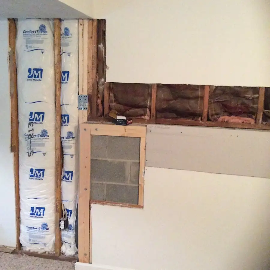 Wall insulation replacement during Contents Cleaning & Restoration in Hueytown